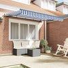 Ombrellone pieghevole Vidaxx in tessuto blu 300 x 200 cm
