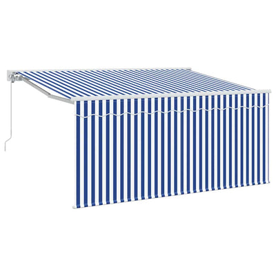 Vidaxx sombrilla plegable azul y blanco 300 x 200 cm