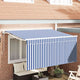 Ombrellone pieghevole Vidaxx blu e bianco 300 x 200 cm