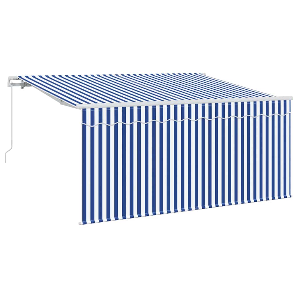 Ombrellone pieghevole Vidaxx blu e bianco 300 x 200 cm