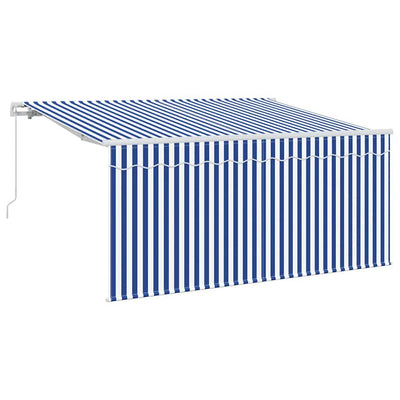 Vidaxx sombrilla plegable azul y blanco 300 x 200 cm