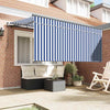 Ombrellone pieghevole Vidaxx blu e bianco 300 x 200 cm
