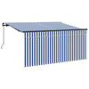 Ombrellone pieghevole Vidaxx blu e bianco 300 x 200 cm