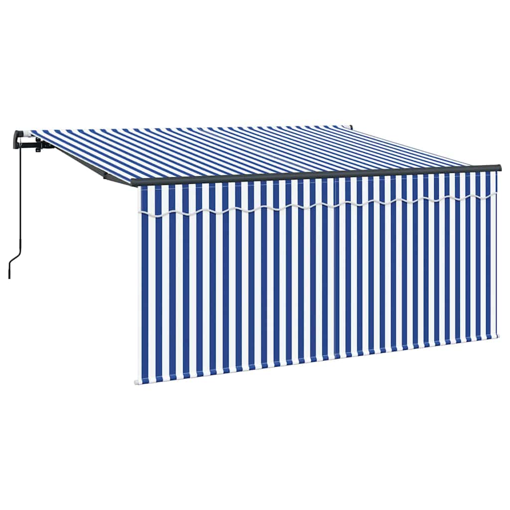 Ombrellone pieghevole Vidaxx blu e bianco 300 x 200 cm
