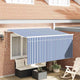 Ombrellone pieghevole Vidaxx blu e bianco 300 x 200 cm