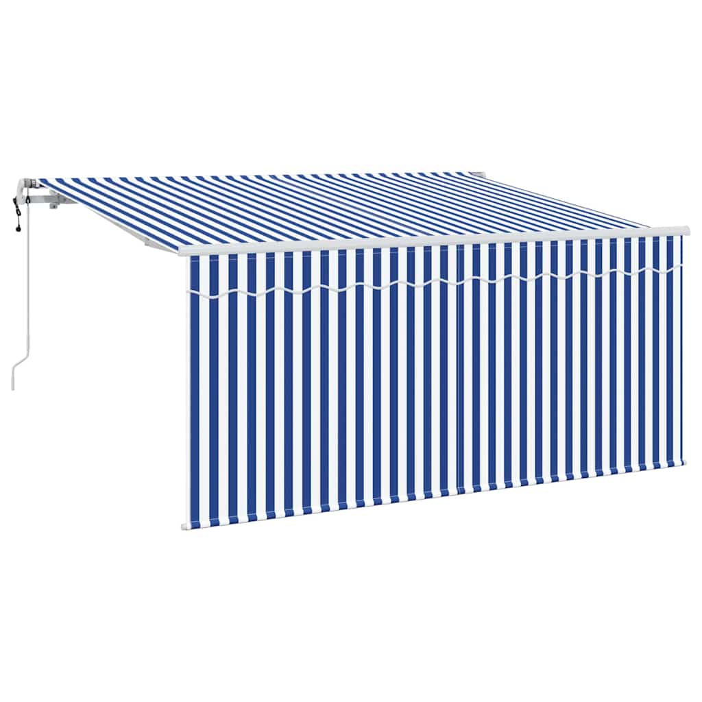 Ombrellone pieghevole Vidaxx blu e bianco 300 x 200 cm