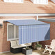 Ombrellone pieghevole Vidaxx blu e bianco 300 x 200 cm