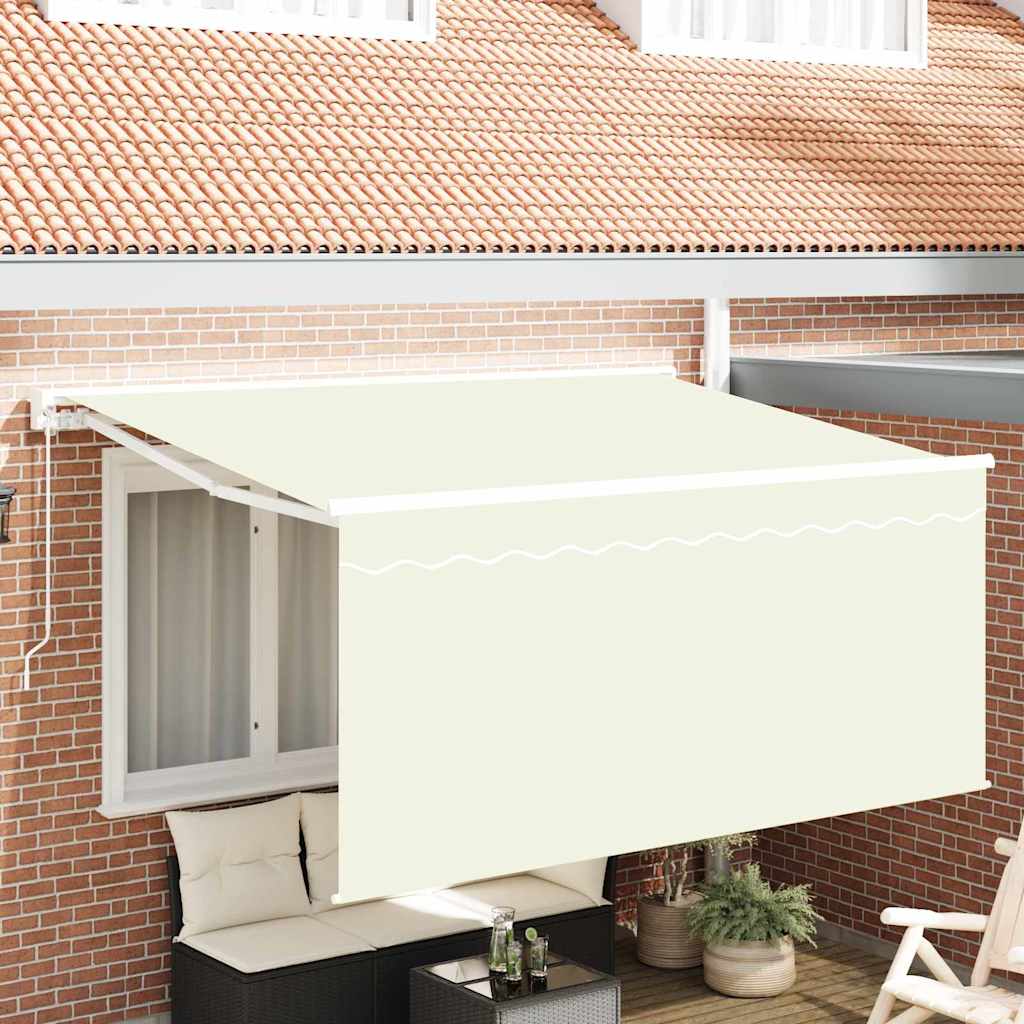 Vidaxl inklapbaar zonnescherm crème 300 x 200 cm stof