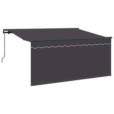 Vidaxl inklapbaar zonnescherm gestreept antraciet 300 x 200 cm stof