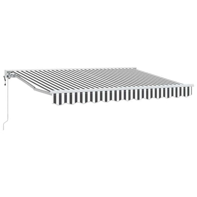 Vidaxl inklapbaar zonnescherm antraciet en wit 300 x 200 cm