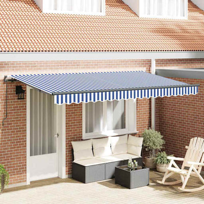 Vidaxx parasol plegable tela azul 350 x 200 cm