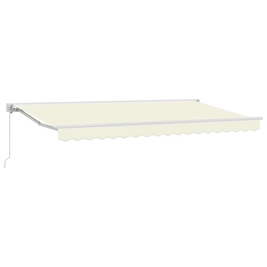 Vidaxl inklapbaar zonnescherm crème 350 x 200 cm polyester en metaal