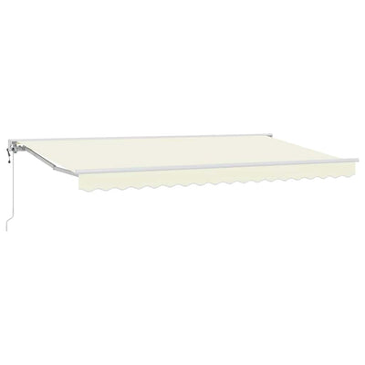 Vidaxx Sombrilla plegable crema 350 x 200 cm poliéster y metal