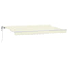 Vidaxx Sombrilla plegable tela crema 350 x 200 cm