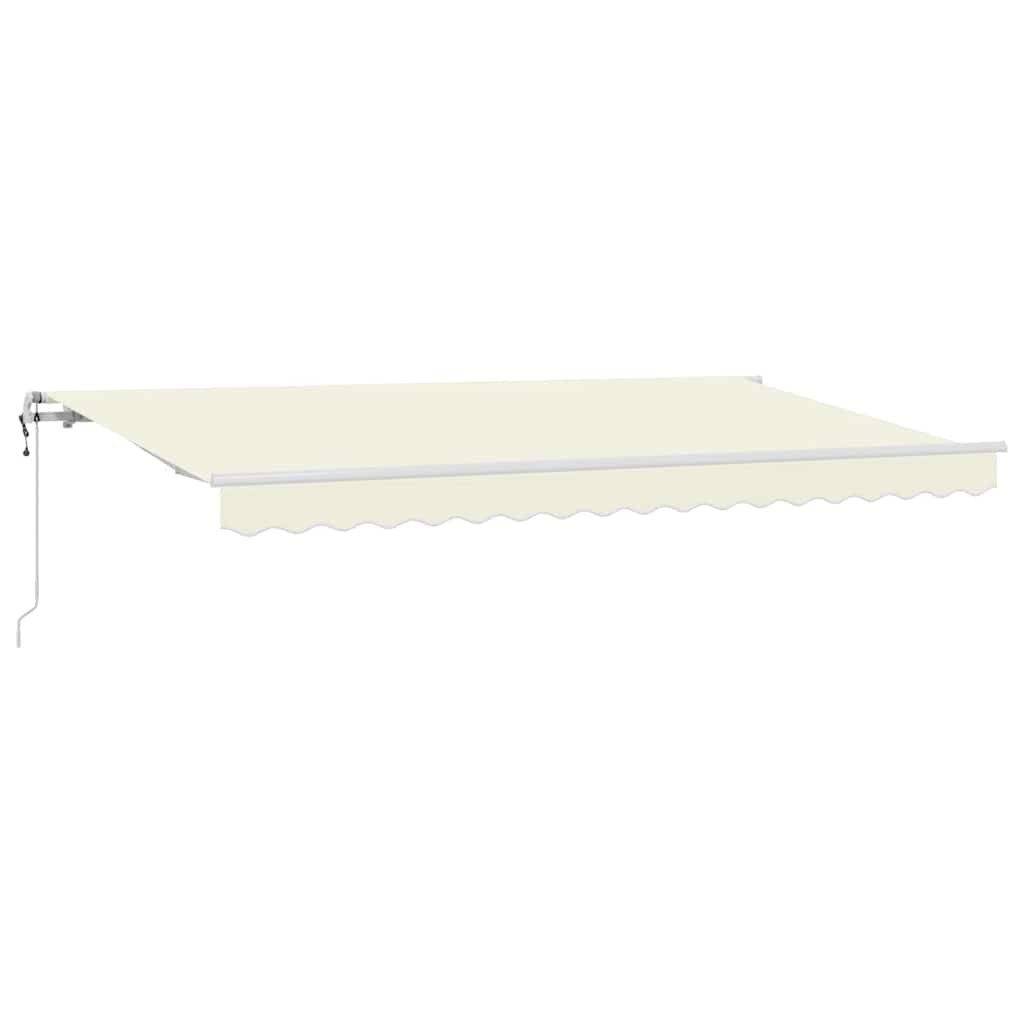 Vidaxl inklapbaar zonnescherm crème 350 x 200 cm stof