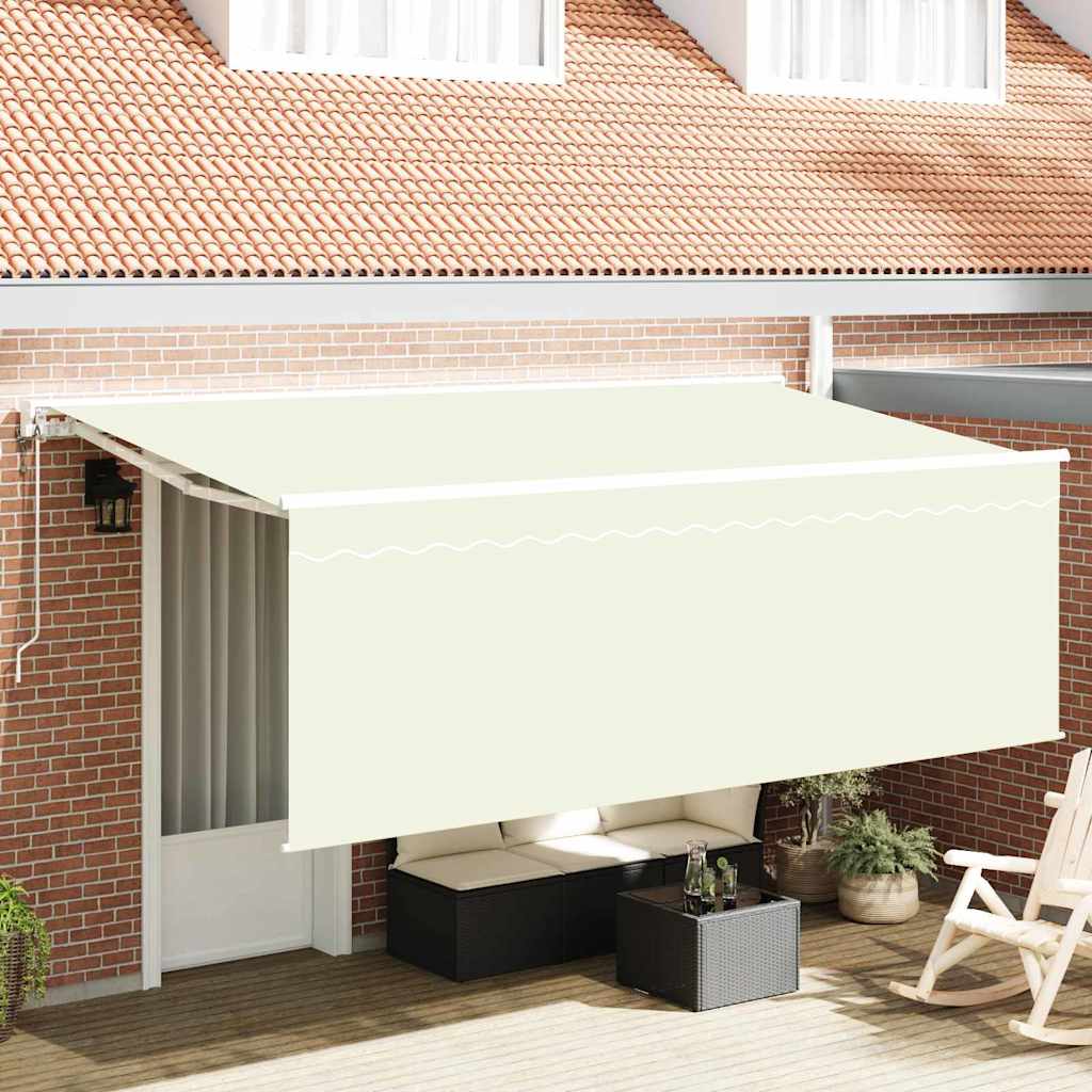 Vidaxl inklapbaar zonnescherm crème 350 x 200 cm