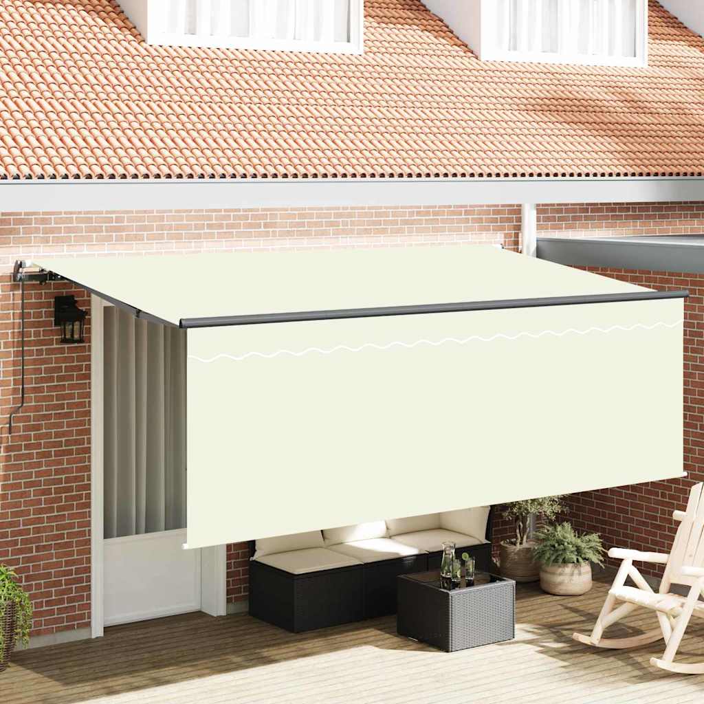 Ombrellone pieghevole Vidaxx crema 350 x 200 cm