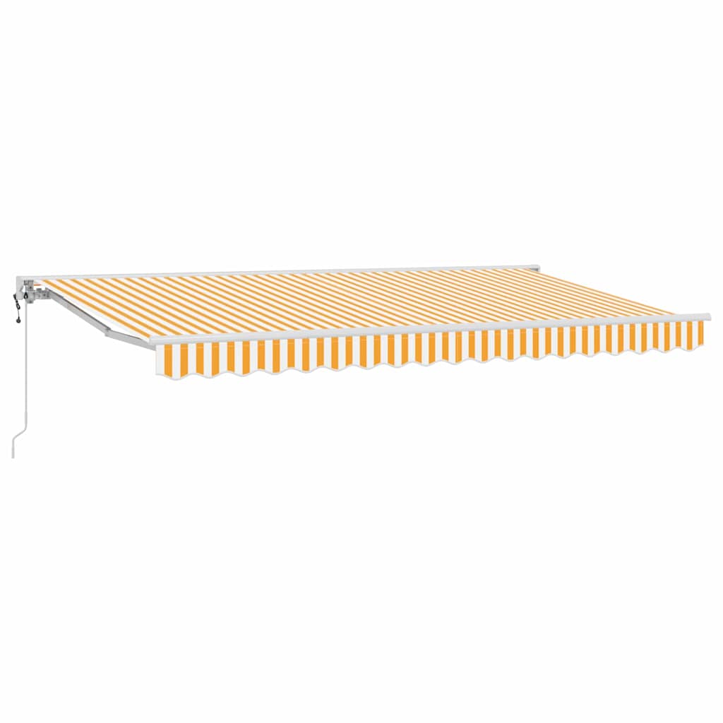 Ombrellone pieghevole Vidaxx giallo e bianco 350 x 200 cm