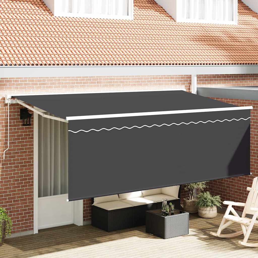 Vidaxl inklapbaar zonnescherm crème 350 x 200 cm