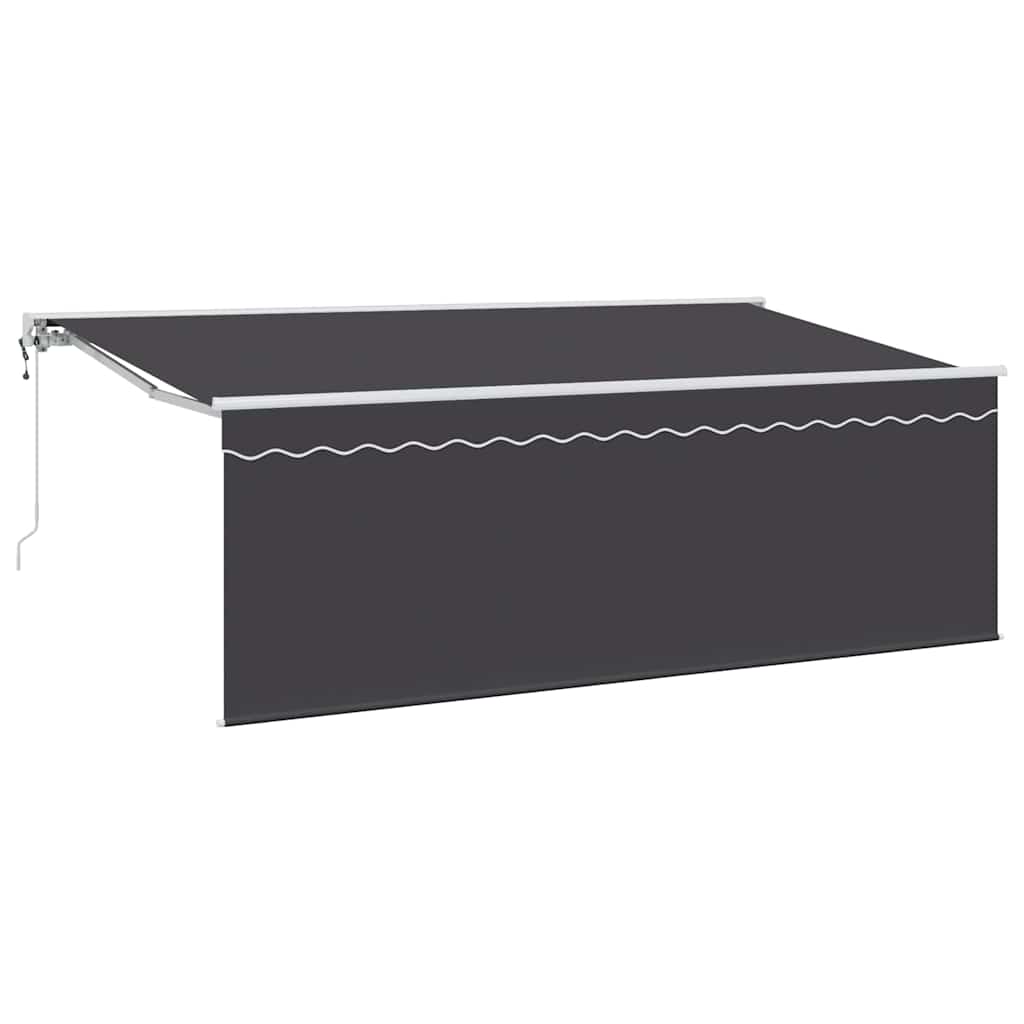 Vidaxl inklapbaar zonnescherm antraciet 350 x 200 cm