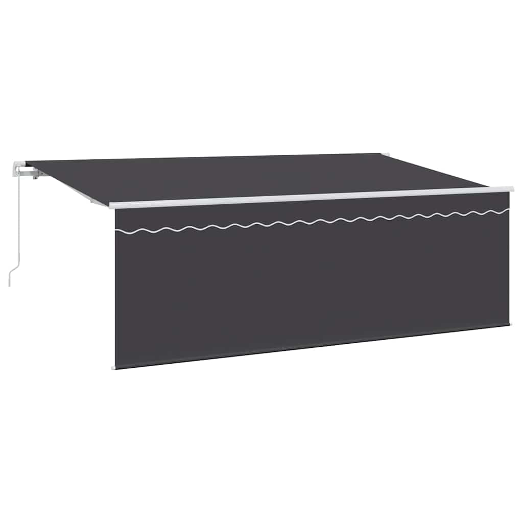Vidaxl inklapbaar zonnescherm antraciet 350 x 200 cm