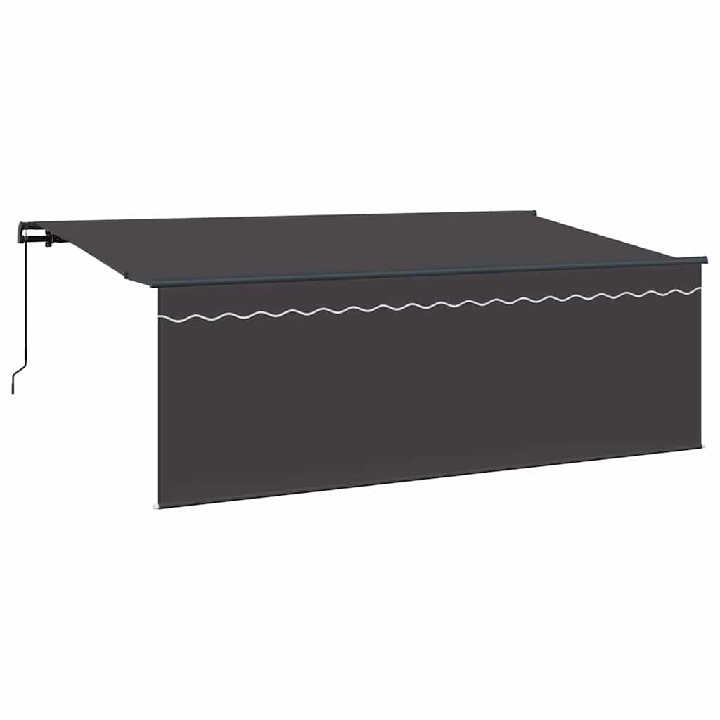 Vidaxl inklapbaar zonnescherm antraciet 350 x 200 cm