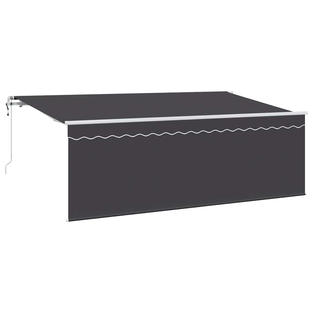 Vidaxl inklapbaar zonnescherm antraciet 350 x 200 cm