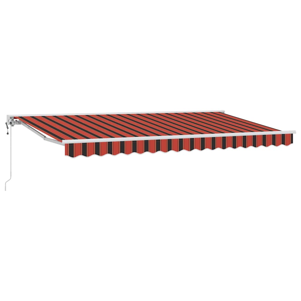 Ombrellone pieghevole Vidaxx arancione e nero 350 x 200 cm