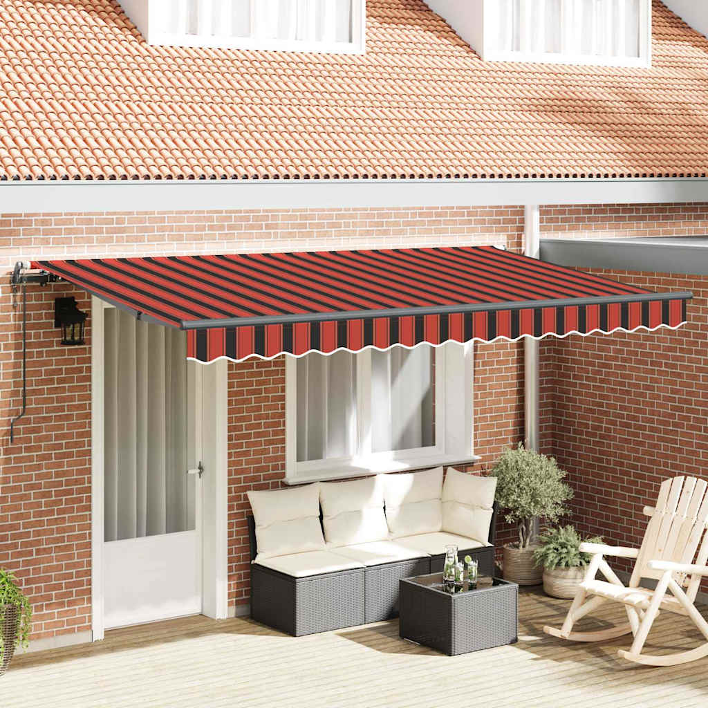 Vidaxx parasol plegable tela naranja 350 x 200 cm