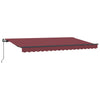 Ombrellone pieghevole Vidaxx tessuto rosso bordeaux 350 x 200 cm