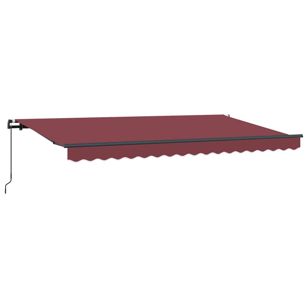 Vidaxx parasol plegable tejido rojo burdeos 350 x 200 cm