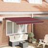 Vidaxl inklapbaar zonnescherm bordeauxrood 350 x 200 x 165 cm stof