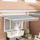 Ombrellone pieghevole Vidaxx antracite e bianco 350 x 200 cm
