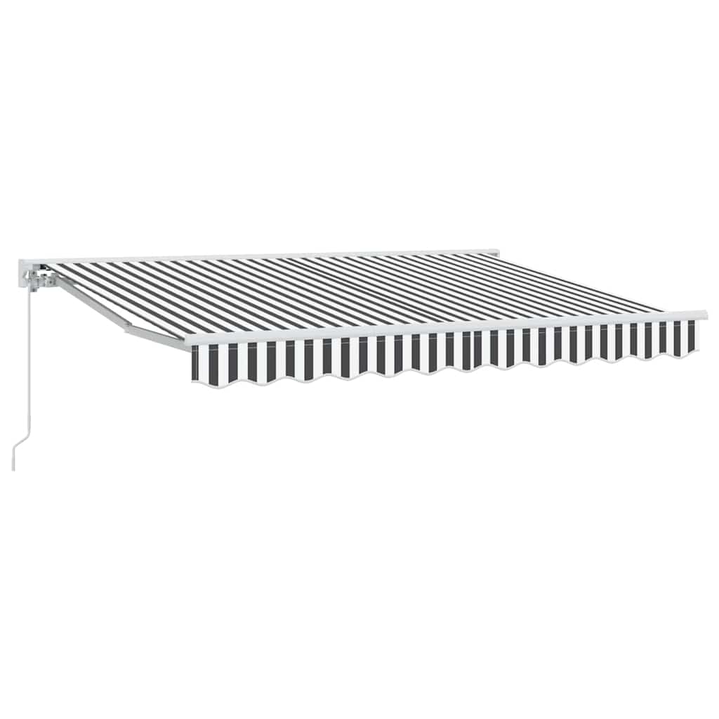 Ombrellone pieghevole Vidaxx antracite e bianco 350 x 200 cm