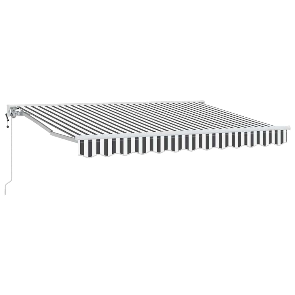 Ombrellone pieghevole Vidaxx antracite e bianco 350 x 200 cm