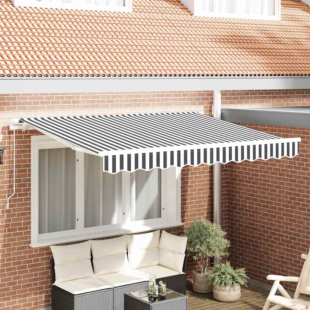 Tenda da sole pieghevole Vidaxx tessuto antracite 350 x 200 cm