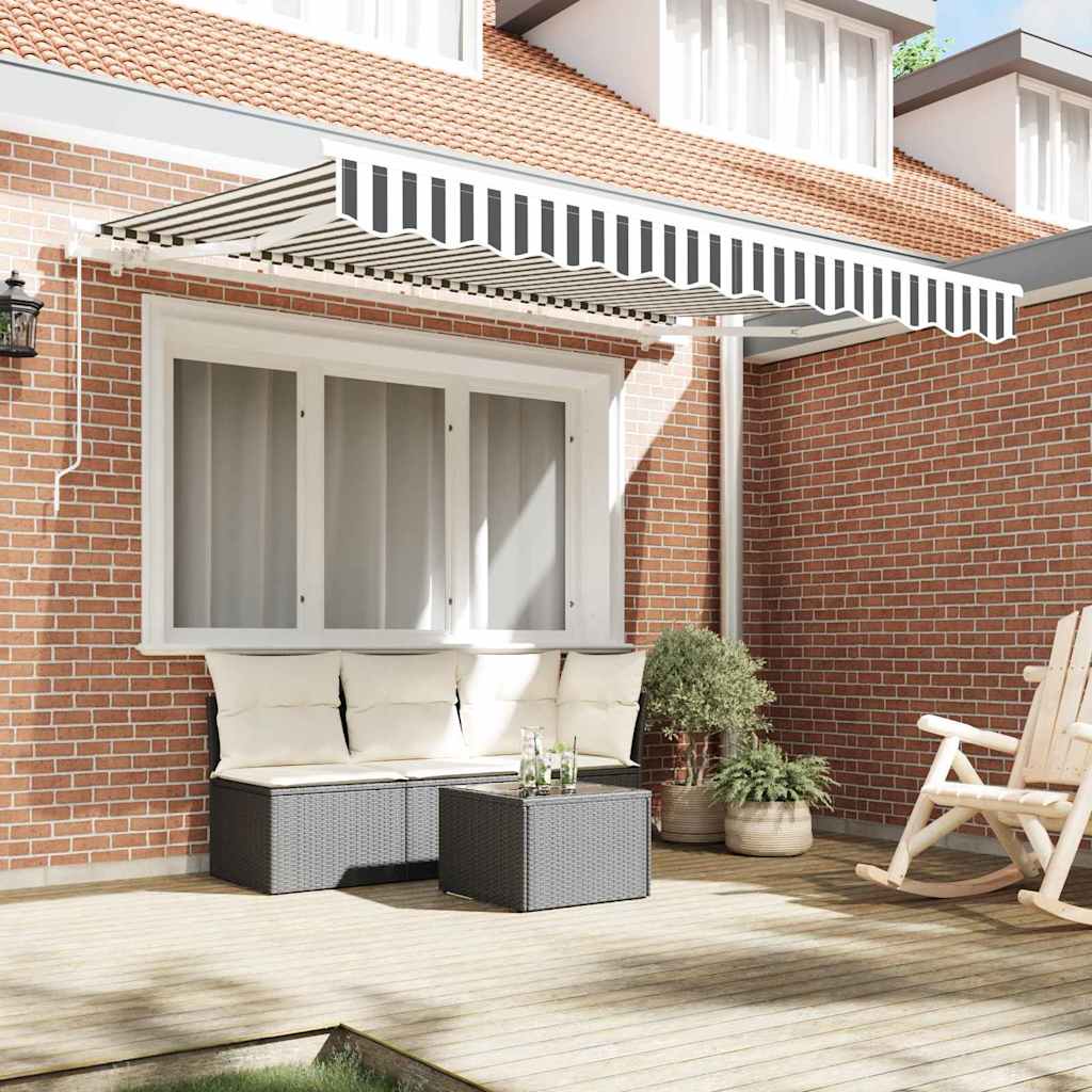 Tenda da sole pieghevole Vidaxx tessuto antracite 350 x 200 cm