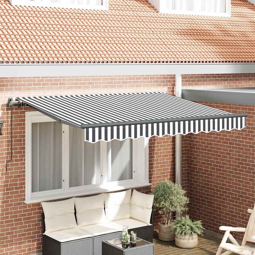 Tenda da sole pieghevole Vidaxx tessuto antracite 350 x 200 cm