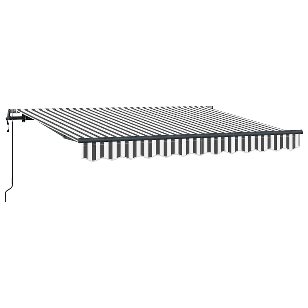 Vidaxl inklapbaar zonnescherm antraciet 350 x 200 cm stof