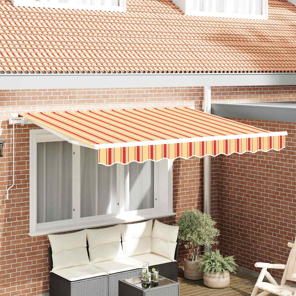 Vidaxx parasol plegable tejido amarillo 350 x 200 cm