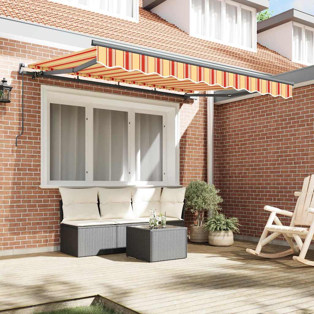 Vidaxx parasol plegable tejido amarillo 350 x 200 cm