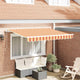 Vidaxx parasol plegable tejido amarillo 350 x 200 cm