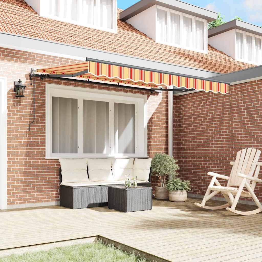 Vidaxx parasol plegable tejido amarillo 350 x 200 cm