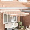 Ombrellone pieghevole Vidaxx blu e arancione 350 x 200 cm