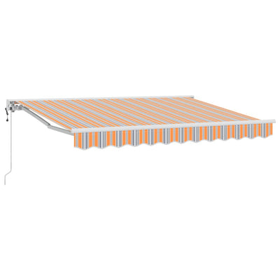 Vidaxx sombrilla plegable azul y naranja 350 x 200 cm