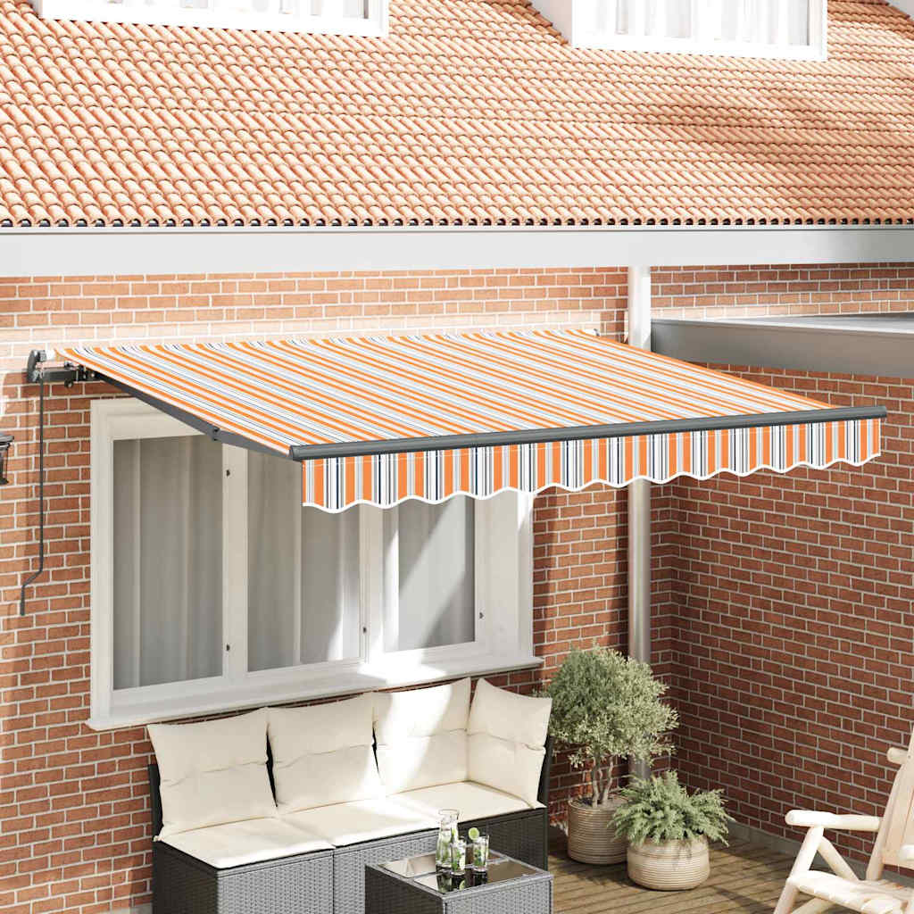 Ombrellone pieghevole Vidaxx tessuto multicolore 350 x 200 cm