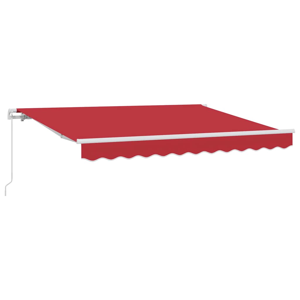 Ombrellone pieghevole Vidaxx rosso 350 x 200 cm in tessuto