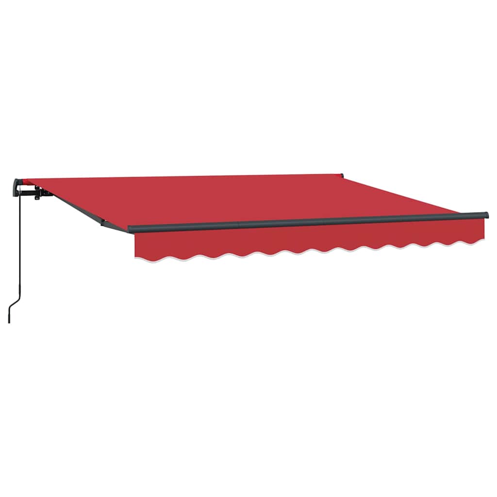 Ombrellone pieghevole Vidaxx rosso 350 x 200 cm in tessuto