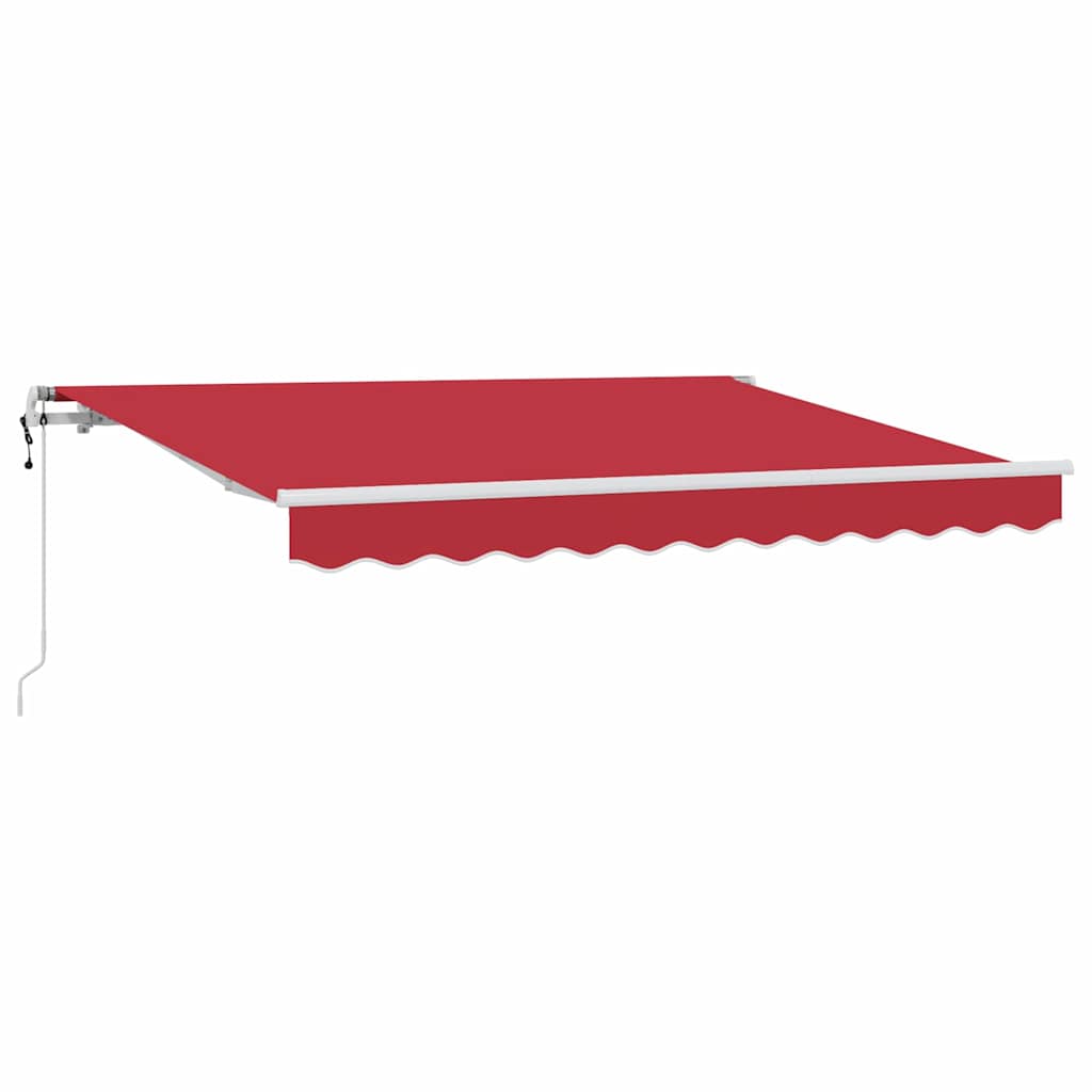 Ombrellone pieghevole Vidaxx rosso 350 x 200 cm in tessuto