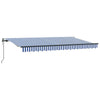 Ombrellone pieghevole Vidaxx in tessuto blu 400 x 200 cm